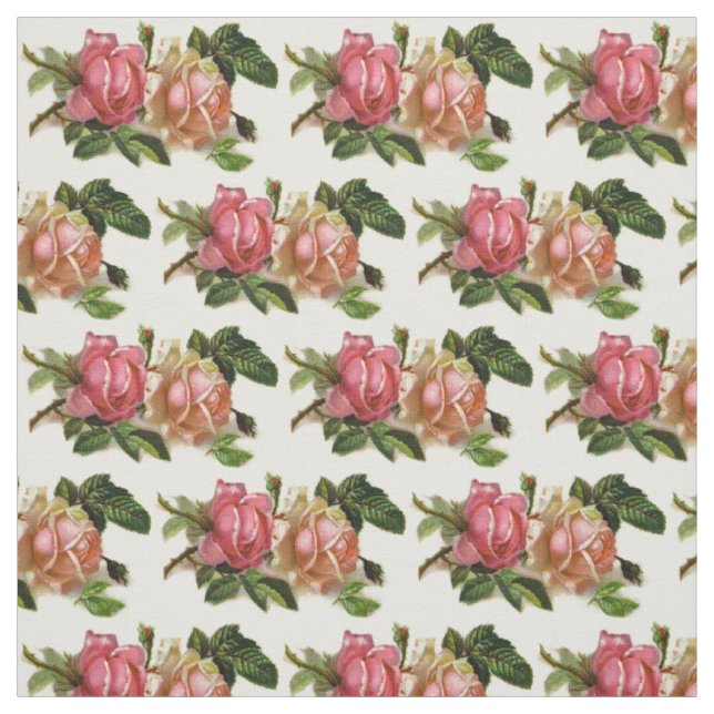 Vintage BlumenRose Stoff (Muster)