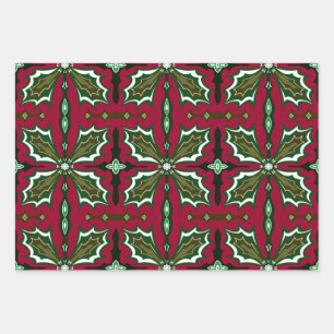 Vintage Blumenschmuck Geschenkpapier Set