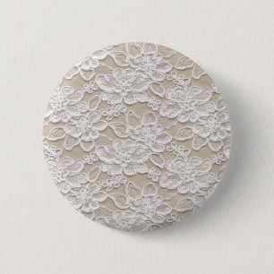 Vintage Blumenspitze Button