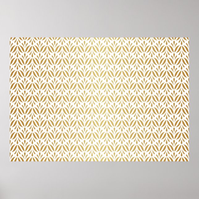 Vintage Blumenstaube nahtlos. Elegant Poster (Vorne)