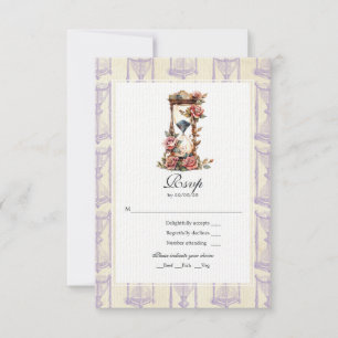 Vintage Blumenstour RSVP Karte