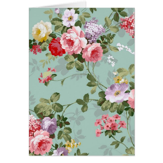 Vintage Blumentapete (Vorne)