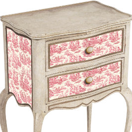 Vintage Blumentoile de jouy Seidenpapier