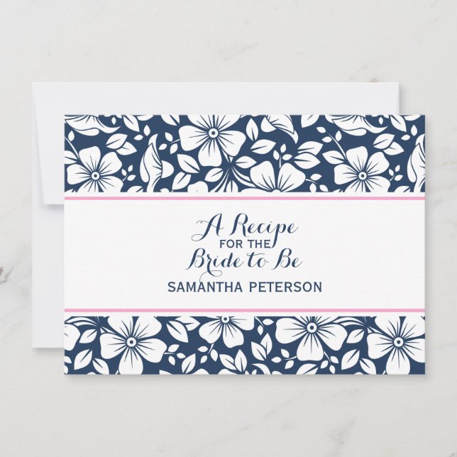 Vintage Blumenzitekarte (Vorderseite)