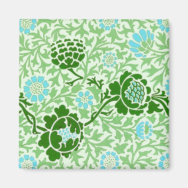 Vintage Blumenzucht Morris Wallpaper Magnet (Vorne)