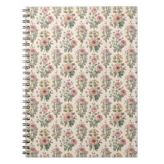 Vintage-Blush-Anemone-Blumen-Notizbuch Notizblock