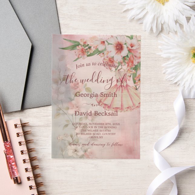 Vintage Blush Dress Wedding (Hochzeit)
