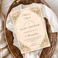 Vintage Blush-Rosengarten-Baby-Party