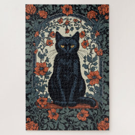 Vintage Blüte der schwarzen Katze