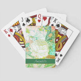Vintage Blüte Spielkarten