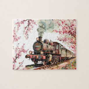 Vintage Blüten der Motor-Lokomotive