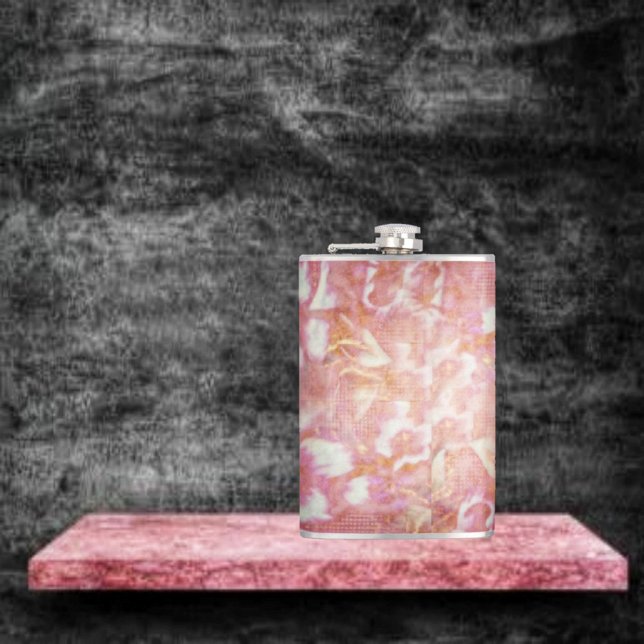 Vintage Blüten Flachmann (Vintage Blooms Flask design ls aptly named, because the design resembles a Victorian pattern!)