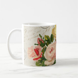 Vintage Blüteneleganz, Schmetterlingeleganz Kaffeetasse