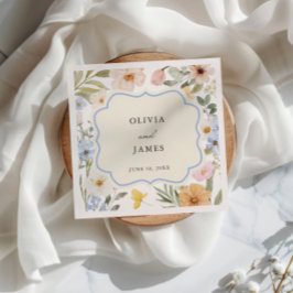 Vintage Blütenhochzeit Serviette