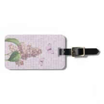 Vintage Blütenmarke lila lila Blume Gepäckstück