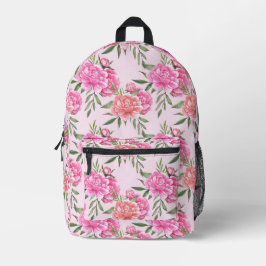 Vintage Blütenperle Bedruckter Rucksack