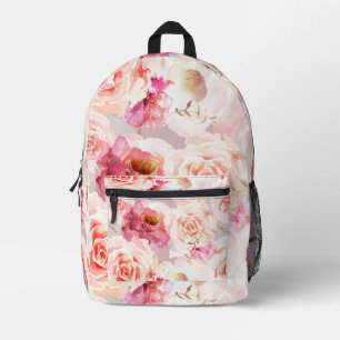 Vintage Blütenperle Bedruckter Rucksack