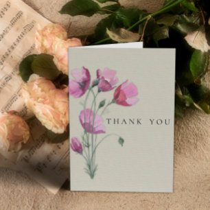 Vintage Blütenpflaume Dankeskarte