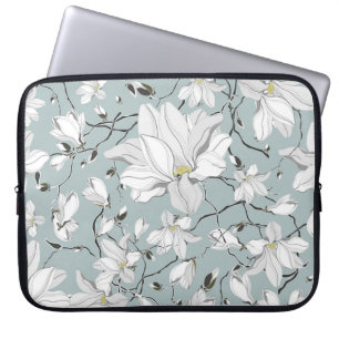 Vintage Blütentextur Nahtloses Muster Laptopschutzhülle