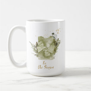 Vintage-Bohemian-Weihnachten-Wasserfarben-Geschenk Kaffeetasse