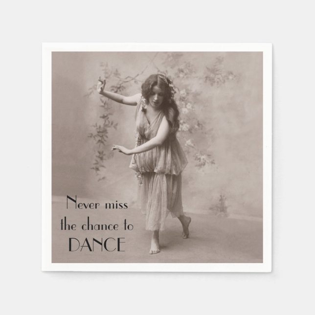 Vintage Bohemische Frau Serviette (Vorderseite)