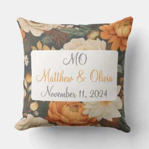 Vintage Boho Blumenmuster Hochzeitsgeschenk Kissen