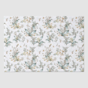 Vintage Boho Botanical Floral Schmetterlinge Decou Seidenpapier