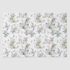 Vintage Boho Botanische Blumenläppchen Dekoupage Seidenpapier