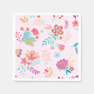 Vintage Boho Chic Blumen-Papier-Serviette Serviette