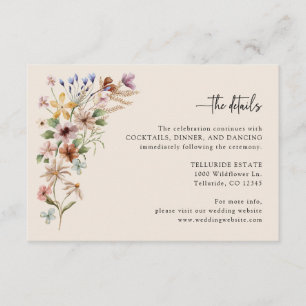 Vintage Boho Detail-Abschlusskarten Begleitkarte