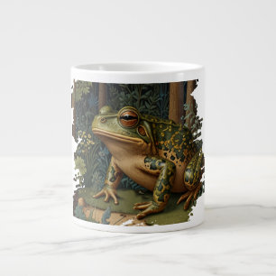 Vintage Boho-Frosch Waldlandschaft Jumbo-Tasse