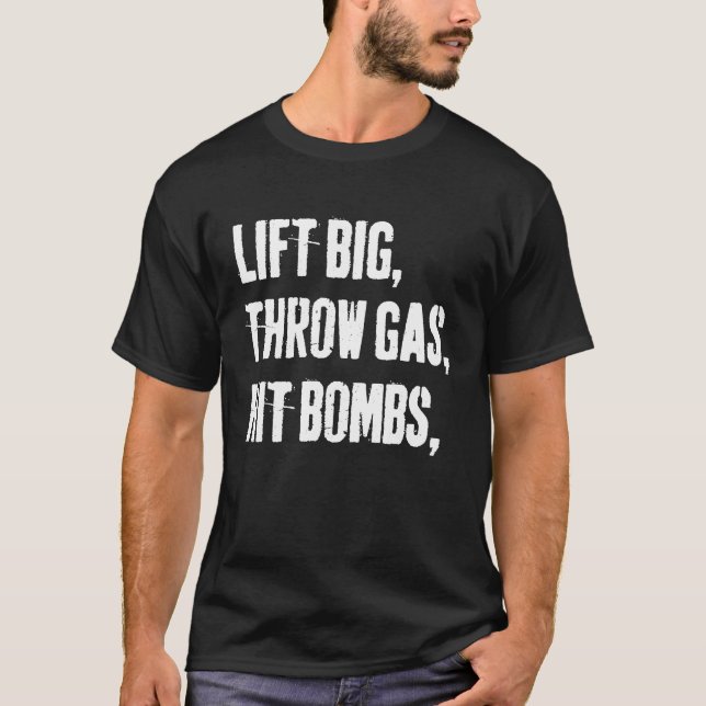 Vintage Bomben für große Strahlengase aufheben T-Shirt (Vorderseite)
