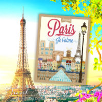 Vintage Bonjour Paris Reisen