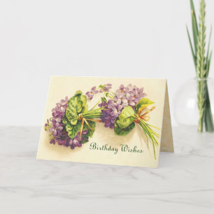 Vintage Bonne carte d'anniversaire