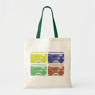 Vintage Boombox Entwurfs-Tasche Tragetasche