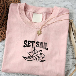Vintage-Boot-Reise-T-Shirt T-Shirt