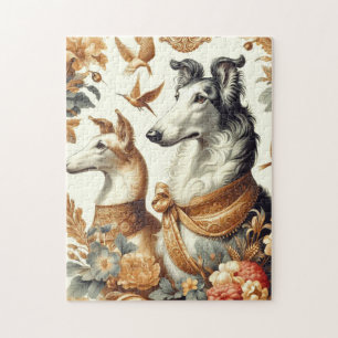 Vintage Borzoi-Hunde-Illustration
