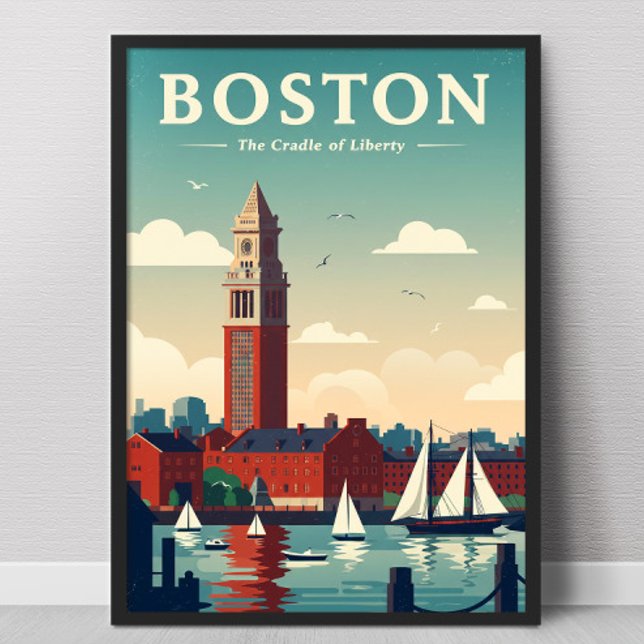 Vintage Boston Poster (Von Creator hochgeladen)