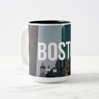Vintage-Boston-Stadtansicht-Druck - Historische Ar