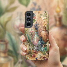 Vintage Botanical Apothecary Bottles 