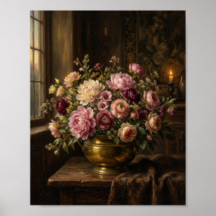 Vintage Botanical Bouquet II Poster