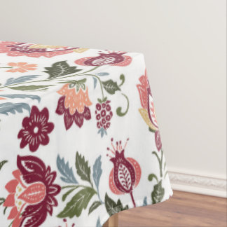 Vintage Botanical-Farbdurchgängiges Design Tischdecke