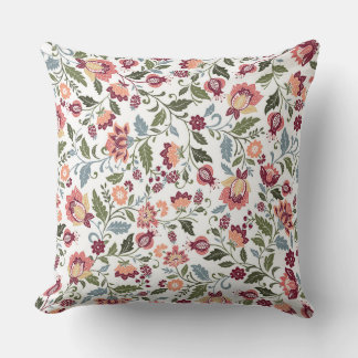 Vintage Botanical Farbe Voll Design Kissen
