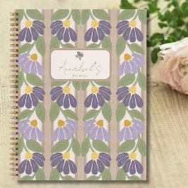 Vintage Botanical Notebook with Personalization Notizbuch