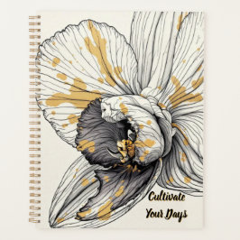 Vintage Botanical with Gold Leaf | Heirloom Floral Planer