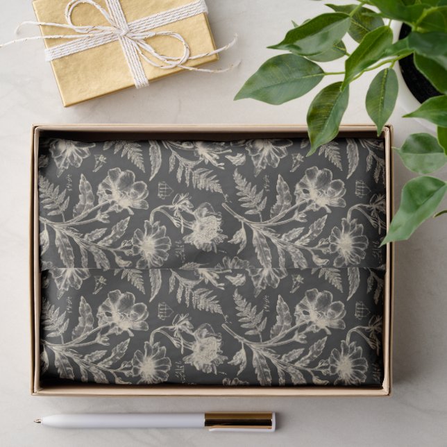Vintage Botanik Seidenpapier (Geschenk)