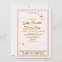 Vintage botanische Babydusche