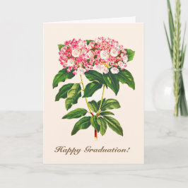 Vintage botanische Blume Laurel Karte