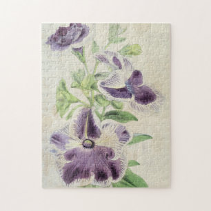 Vintage botanische Eclipse & Annie Kien Petunias