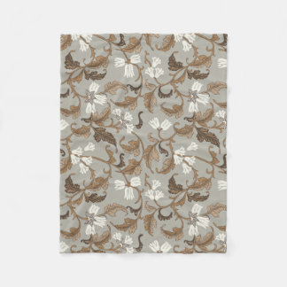 Vintage botanische Eleganz Fleecedecke